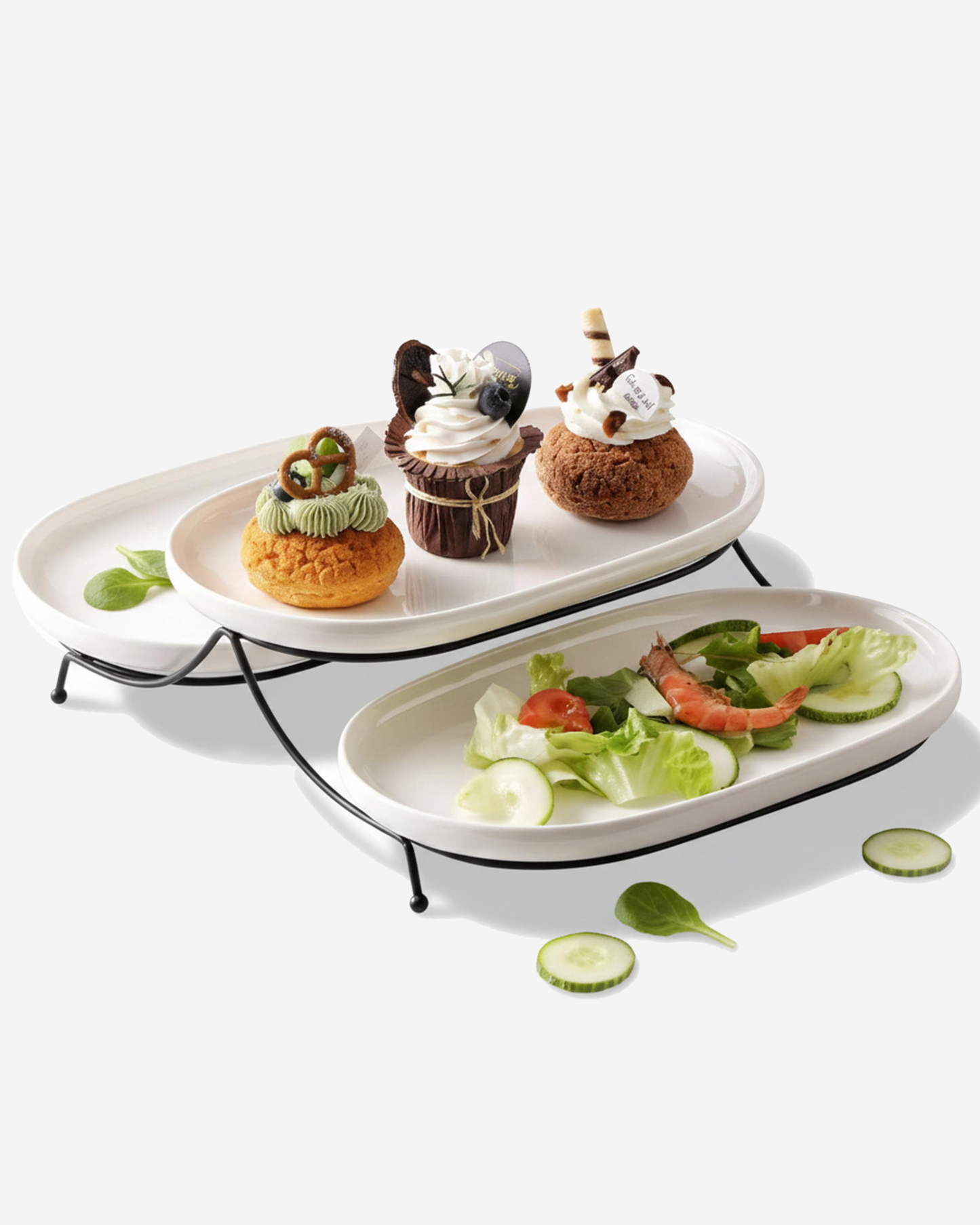 Shallow 3-Pc Porcelain Serving Set