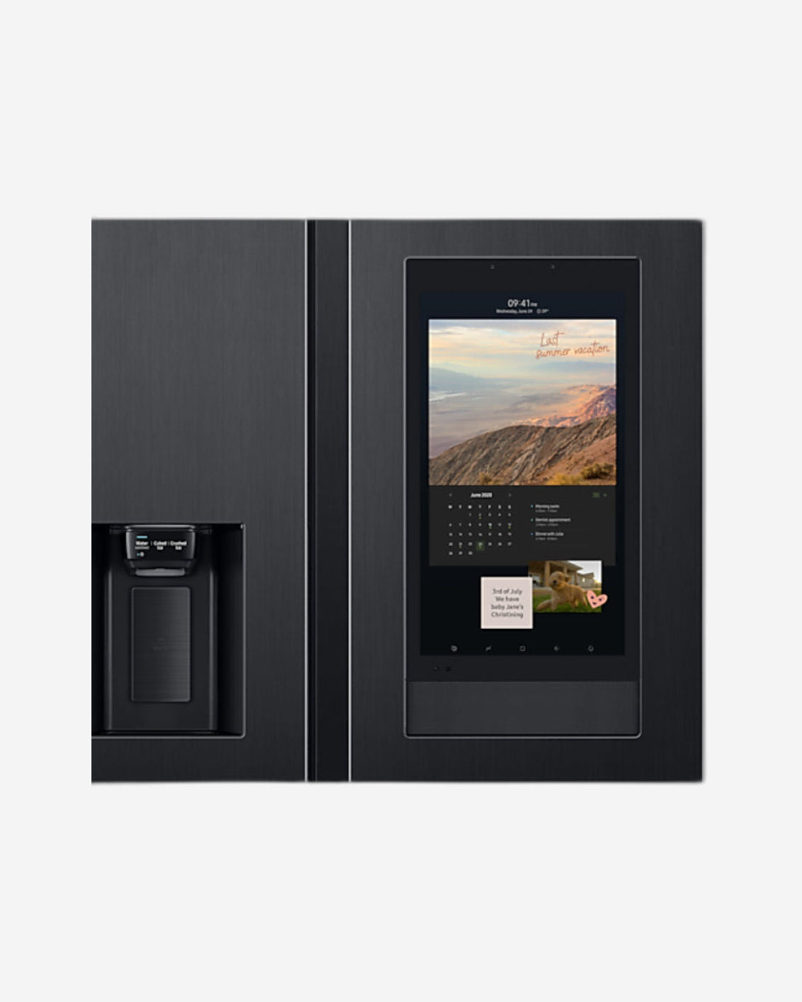 Samsung Side by Side Refrigerator with Family Hub 591L