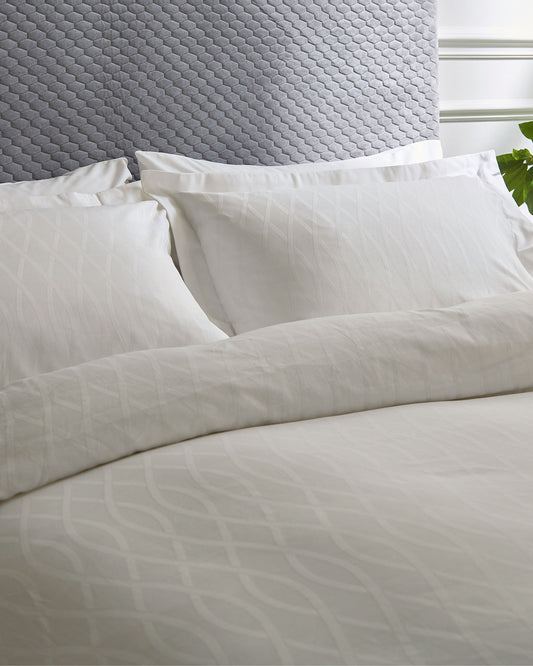 Bedeck of Belfast "Ravello" Duvet Cover Set in Chalk