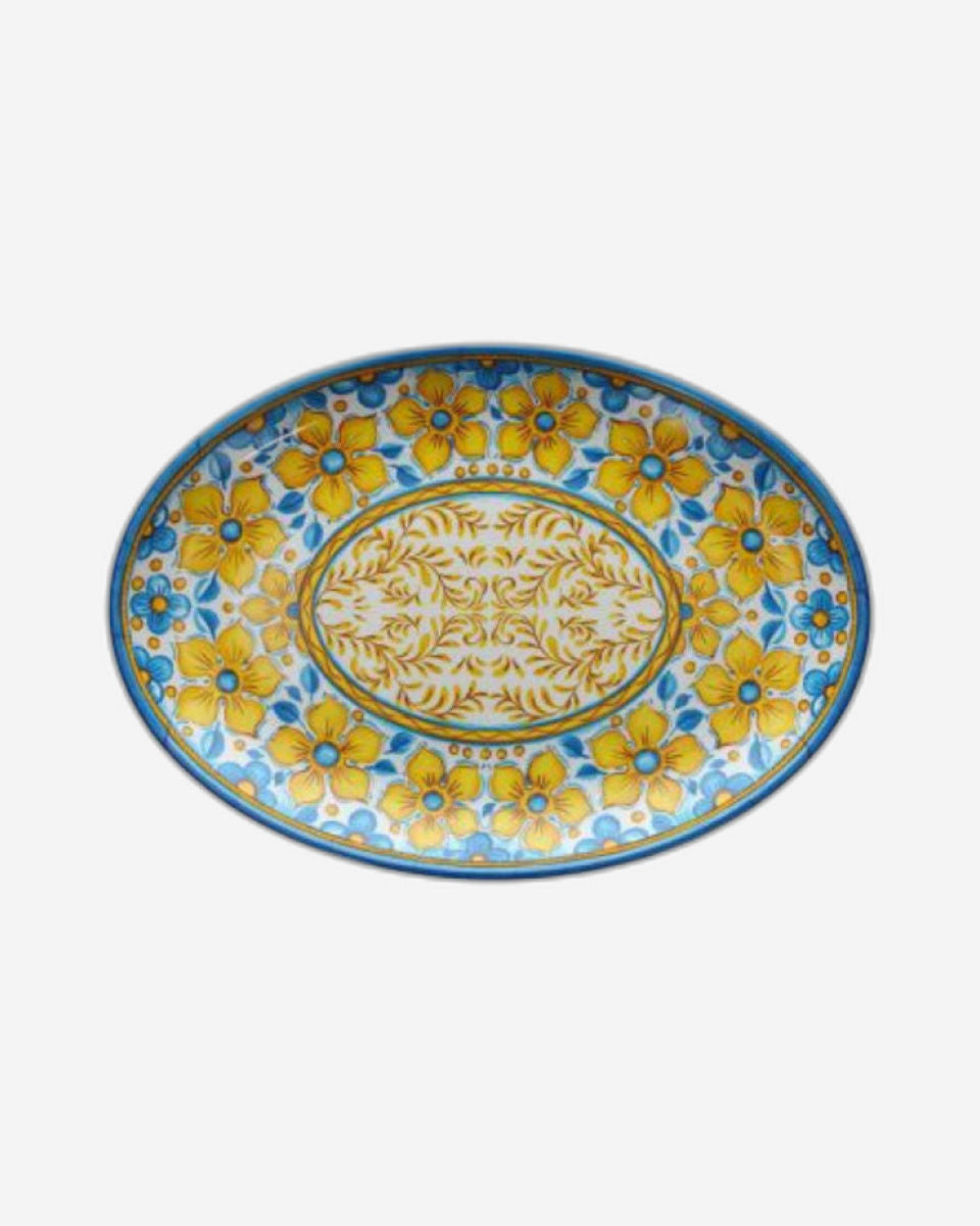 Tognana Melamine Oval Tray Show Plate Narciso-48 X 34 cm