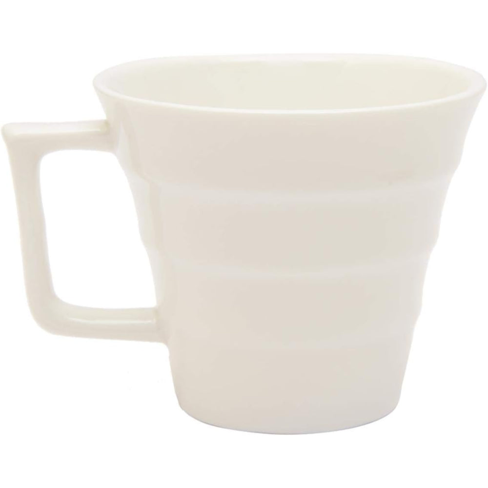 Shallow 12-Piece Tea Cup and Saucer Set, White, 200 ml, Bone China - Elegant and Durable Tea Set for Every Occasion