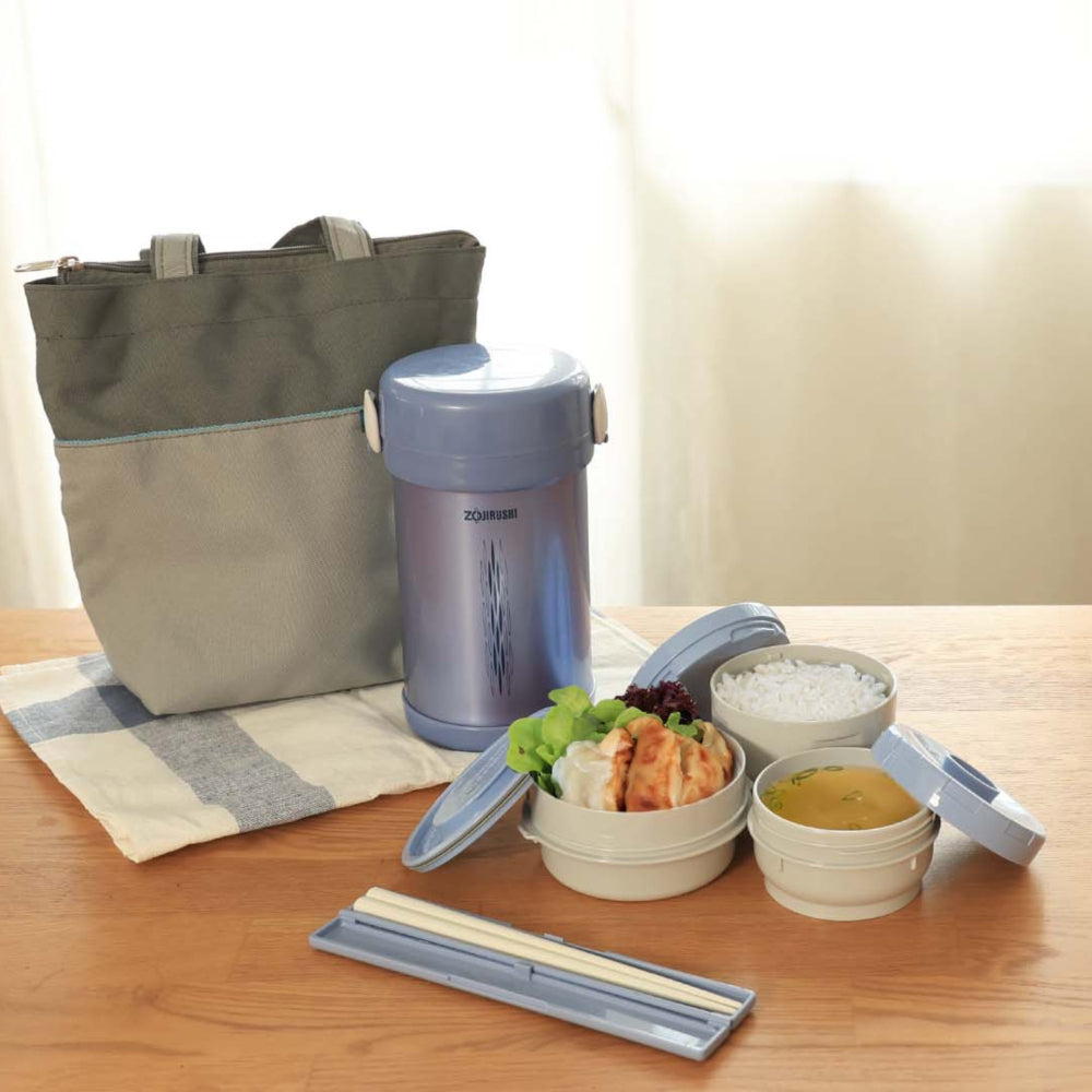 Zojirushi 0.84L Blue Vacuum Lunch Jar