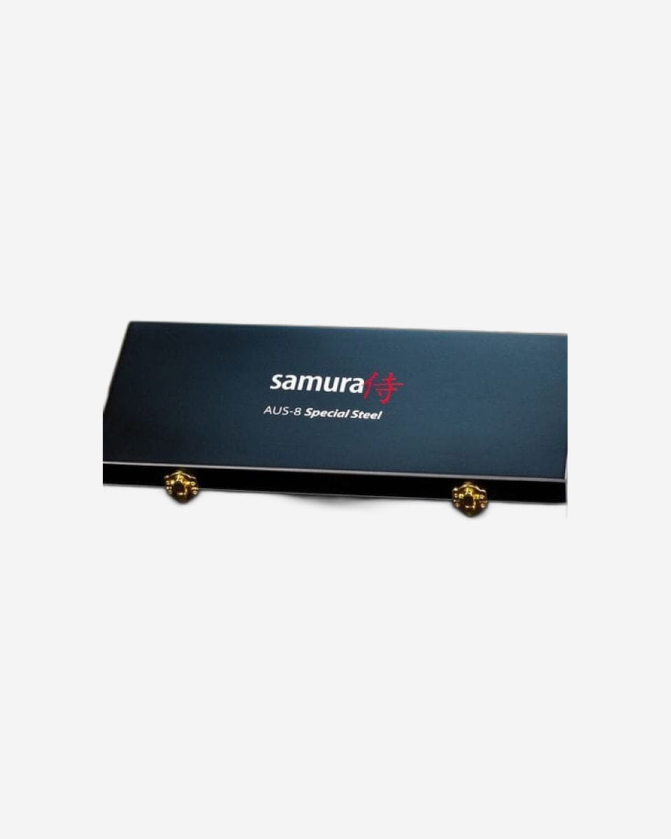 Samura MO V Set of 3 kitchen knives in a gift box: Paring knife, Utility knife, Chef's knife SM 0220