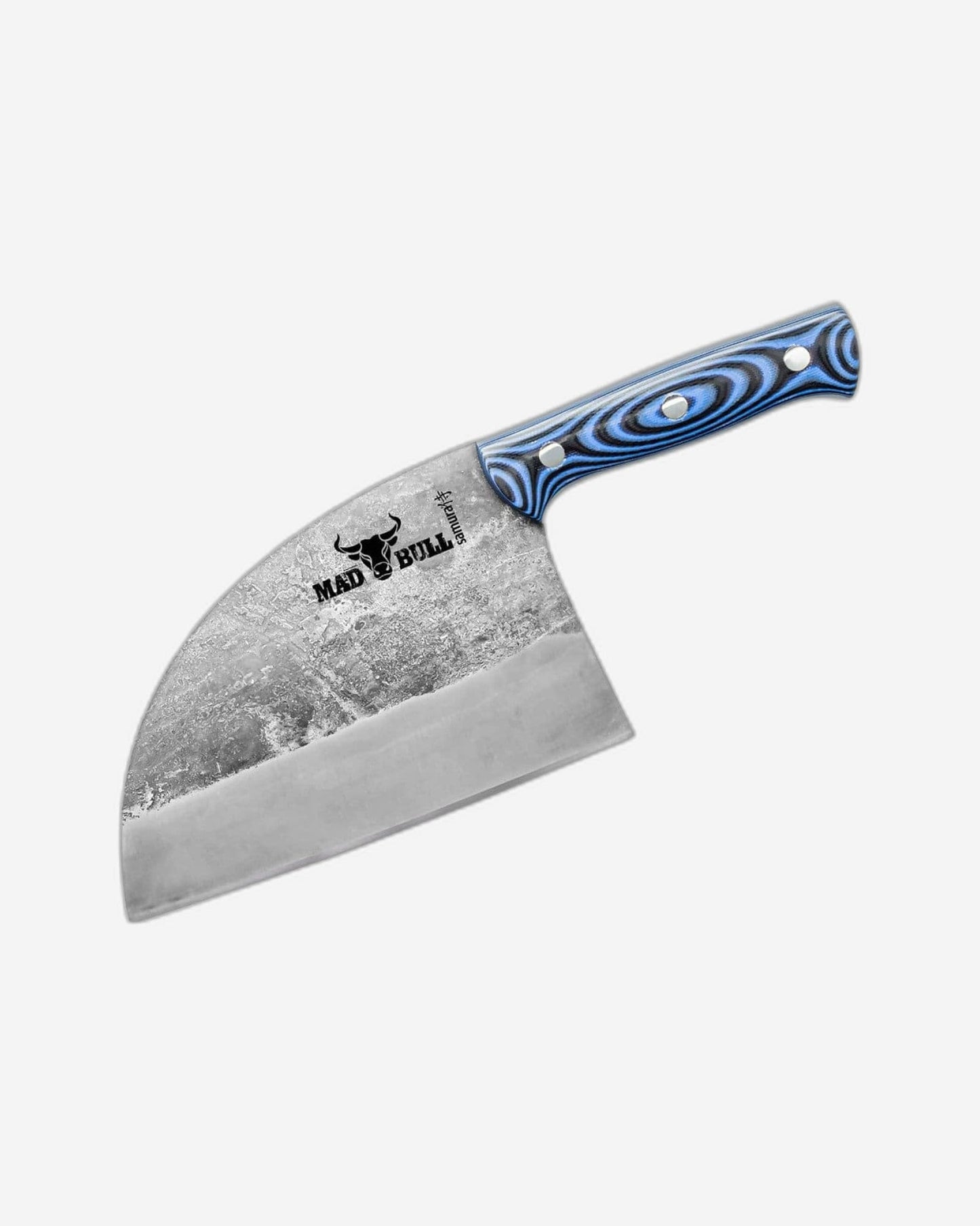Samura MAD BULL Serbian chef’s knife with black & blue handle, 7 0"- 180 MM SMB 0040