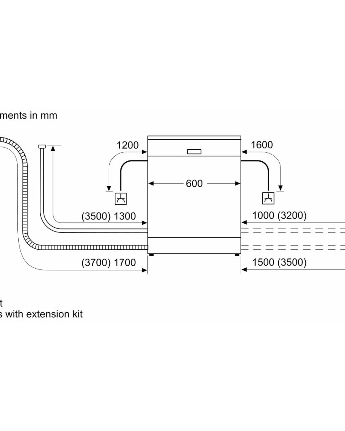 Bosch Series 4 Freestanding Dishwasher with EcoSilence Drive