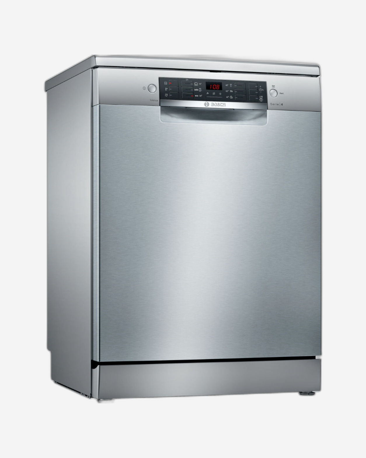Bosch Series 4 Free-standing Dishwasher, 60 cm, Brushed steel anti-fingerprint SMS46DI00M