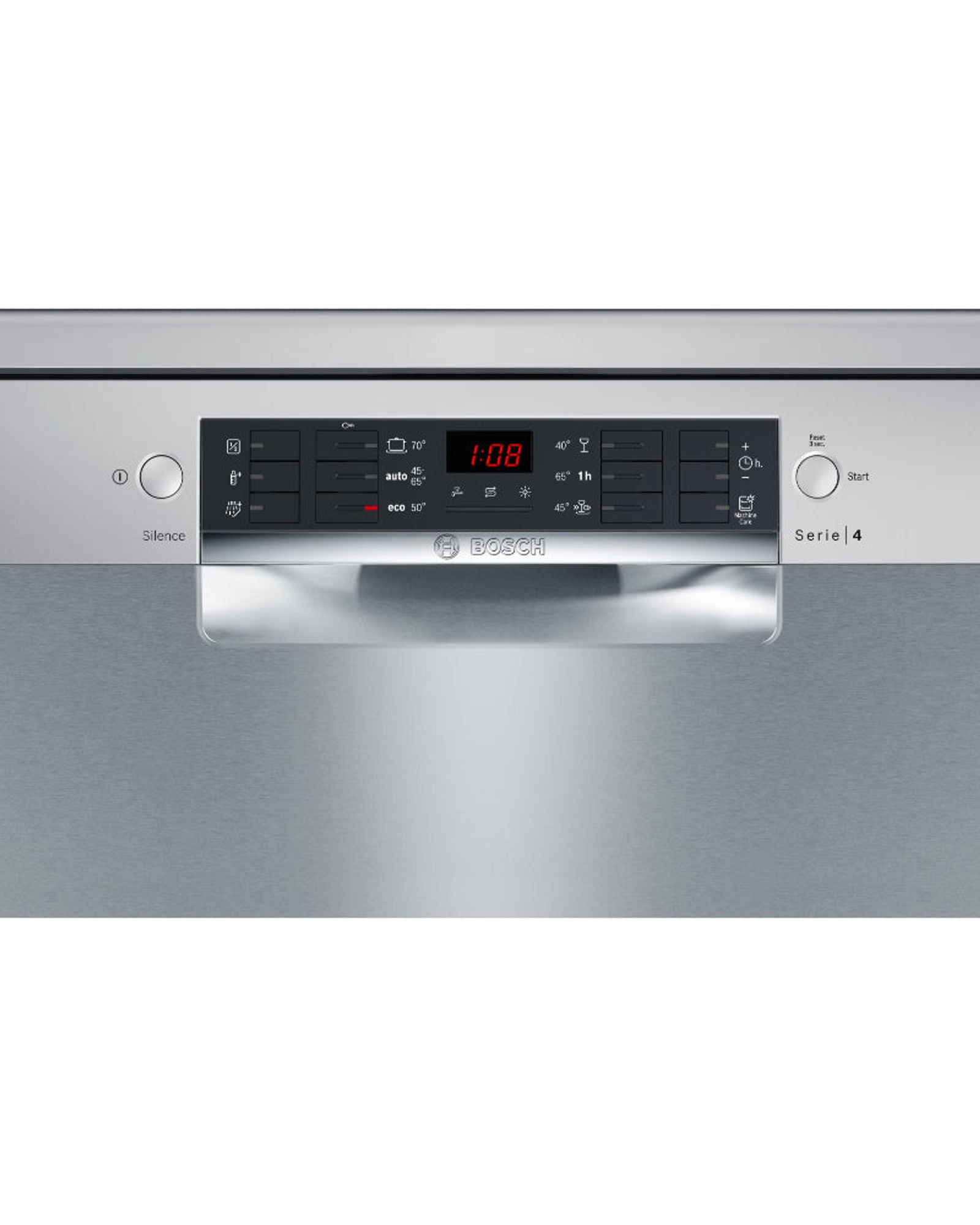 Bosch Series 4 Free-standing Dishwasher, 60 cm, Brushed steel anti-fingerprint SMS46DI00M