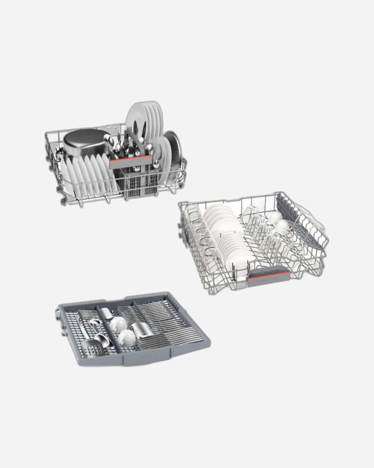 Bosch Freestanding Dishwasher, Home Connect & EcoSilence Drive, 14 Place Settings & 6 Programs, Silver Inox, German Engineering – SMS4HMI25M