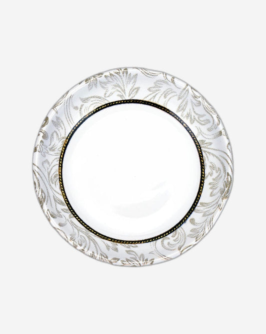Edessa Ceramic ELANA 13cm Round Serving Bowl, White (Set of 1)