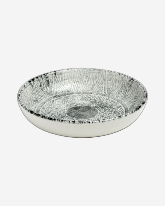 Edessa Ginko 13Cm Round Ceramic Serving Bowl, Multicolor (Set of 1)