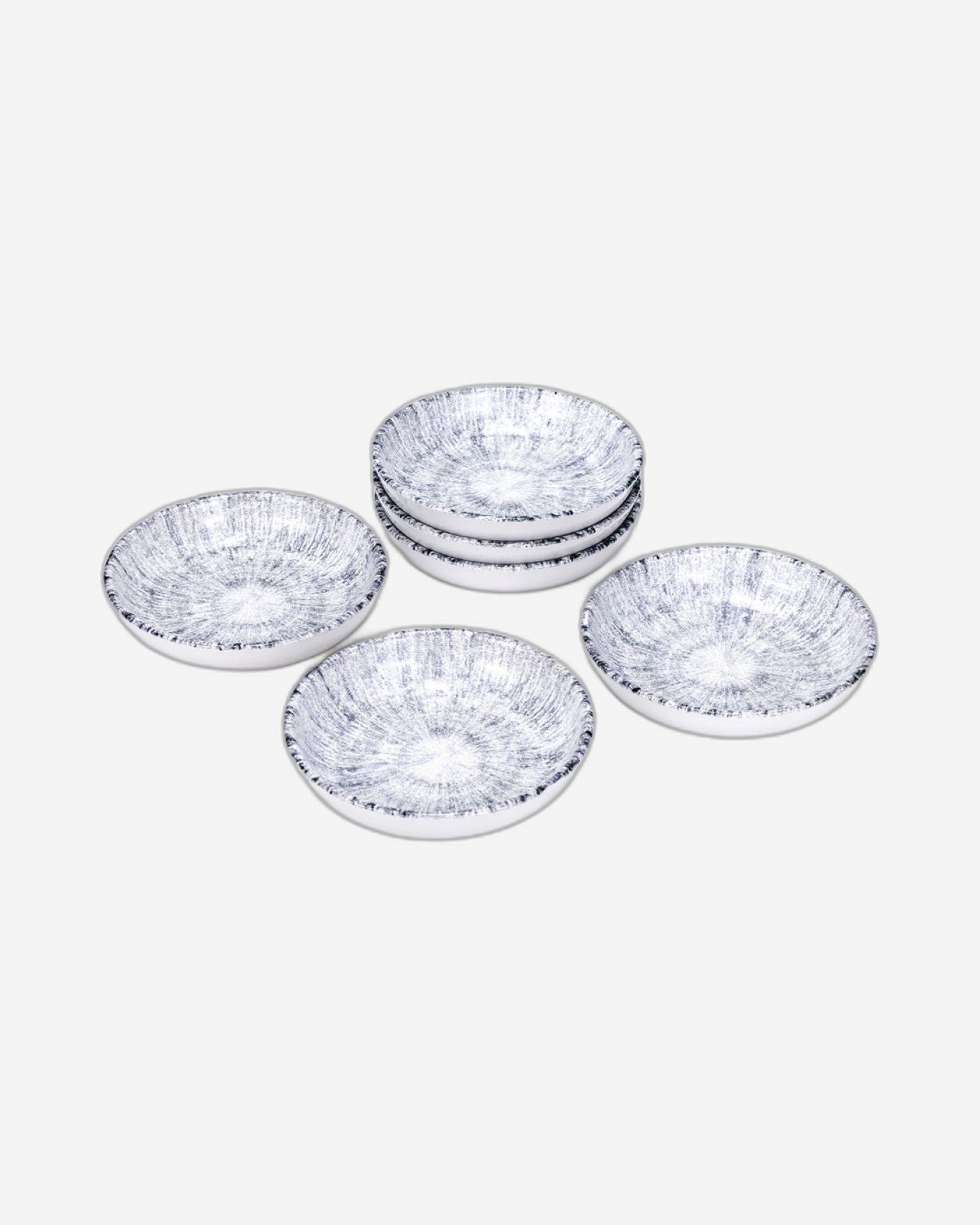 Edessa Astin 13cm Round Ceramic Serving Bowl, Multicolor (Set of 6)