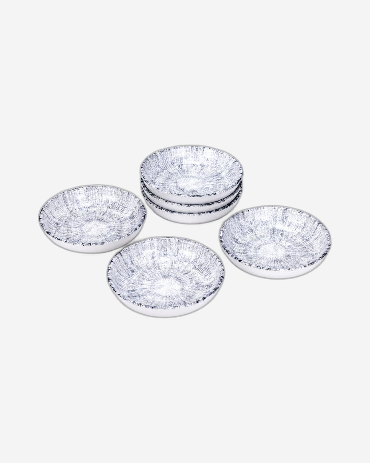 Edessa Astin 13cm Round Ceramic Serving Bowl, Multicolor (Set of 6)