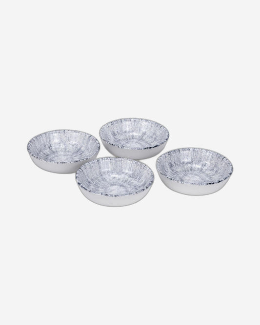 Edessa Ceramic Astin 10.5Cm Round Snack Bowl, Multicolor (Set of 4)