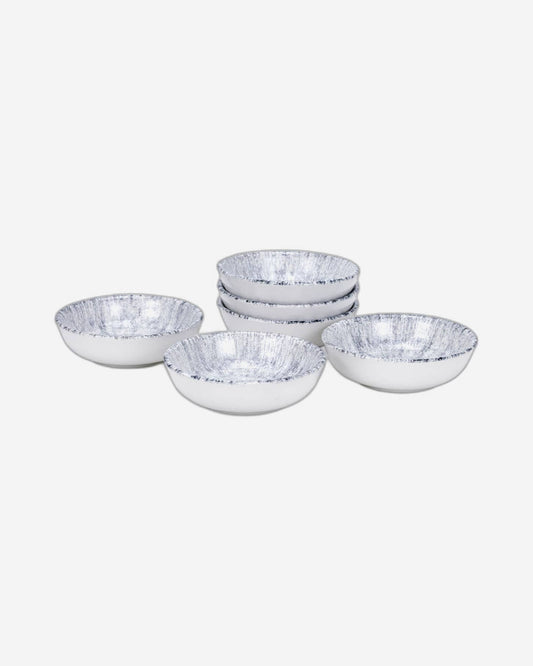Edessa Ceramic Astin 10.5Cm Round Snack Bowl, Multicolor (Set of 6)
