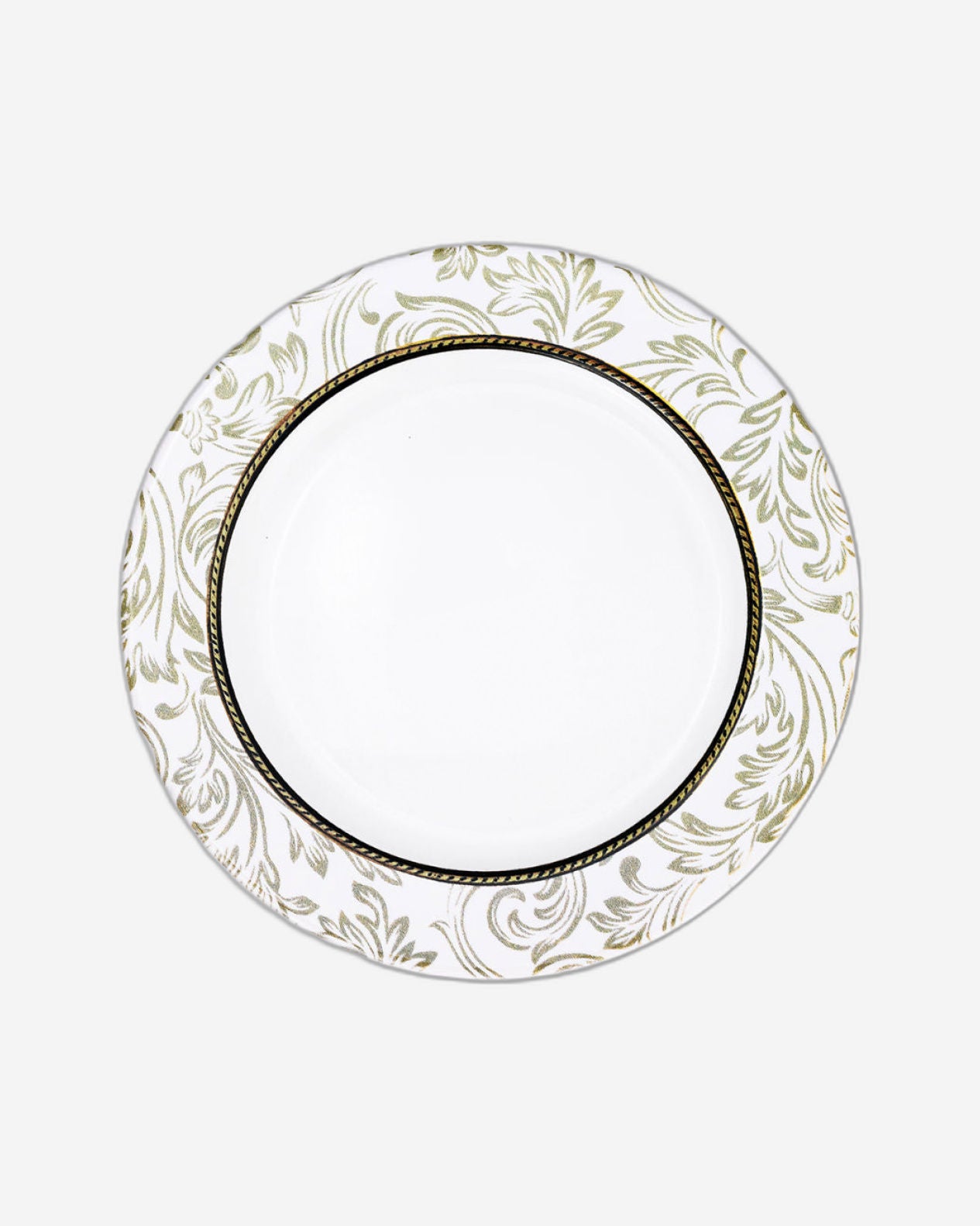 Edessa Ceramic Elana 27Cm Round Dinner Plate, White (Set of 1)