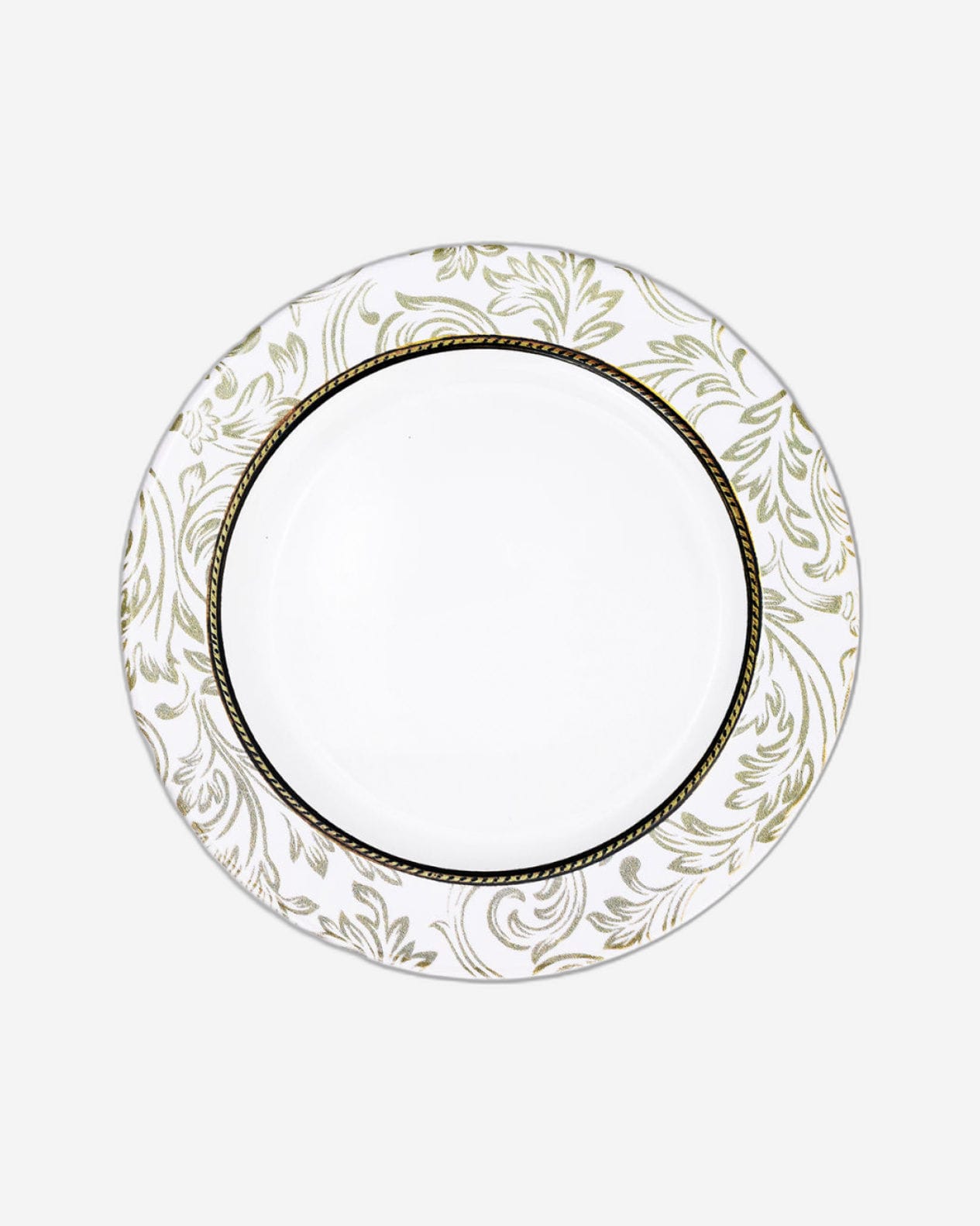 Edessa Ceramic Elana 27Cm Round Dinner Plate, White (Set of 1)