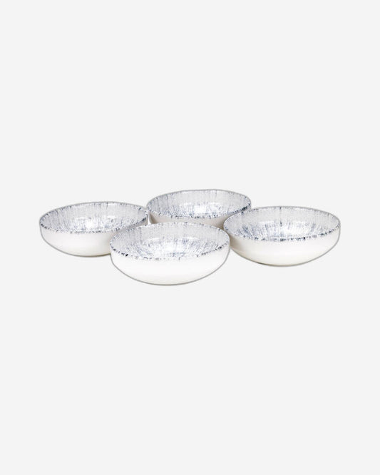 Edessa Astin Ceramic Round Soup Bowl - 15cm, Multicolor Designer Bowl (Set of 4)