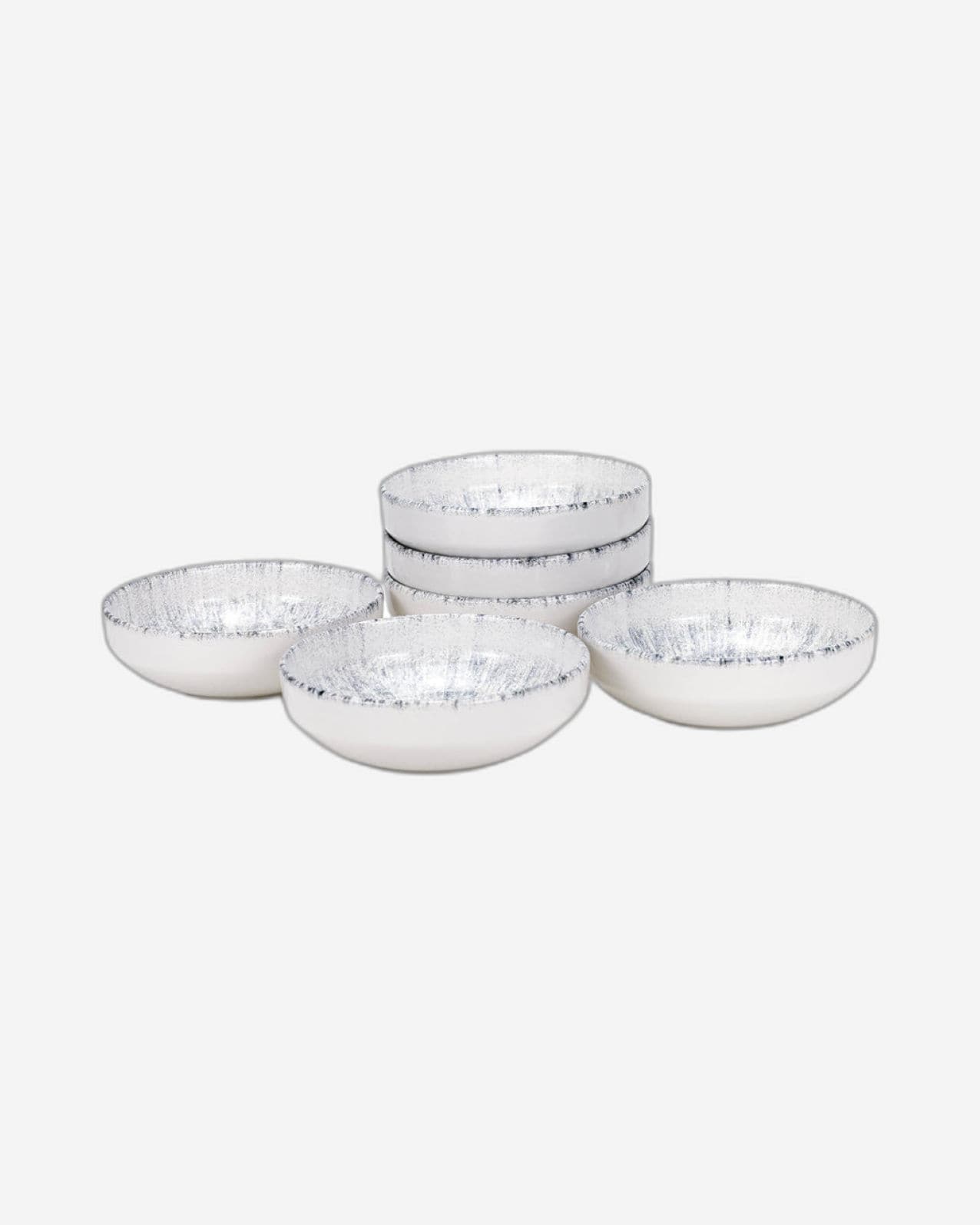 Edessa Astin Ceramic Round Soup Bowl - 15cm, Multicolor Designer Bowl (Set of 6)