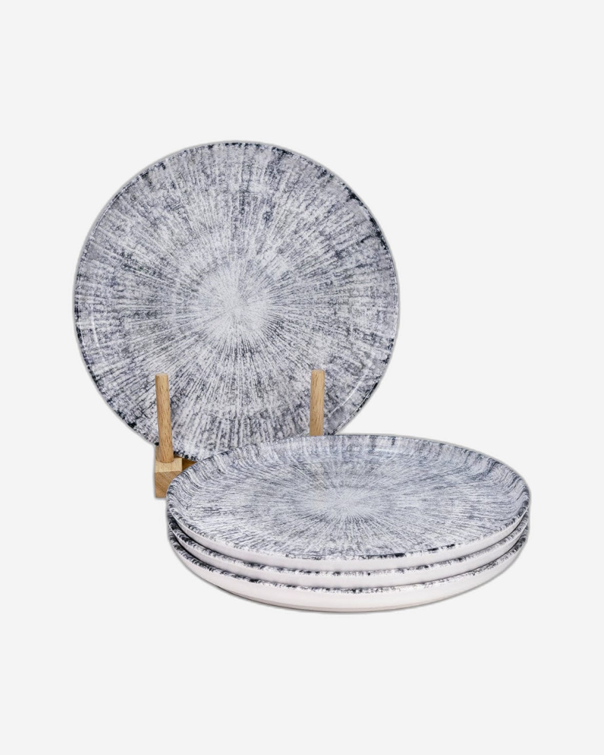 Edessa Astin 20cm Premium Ceramic Dessert Plate - Multicolor (Set of 4)