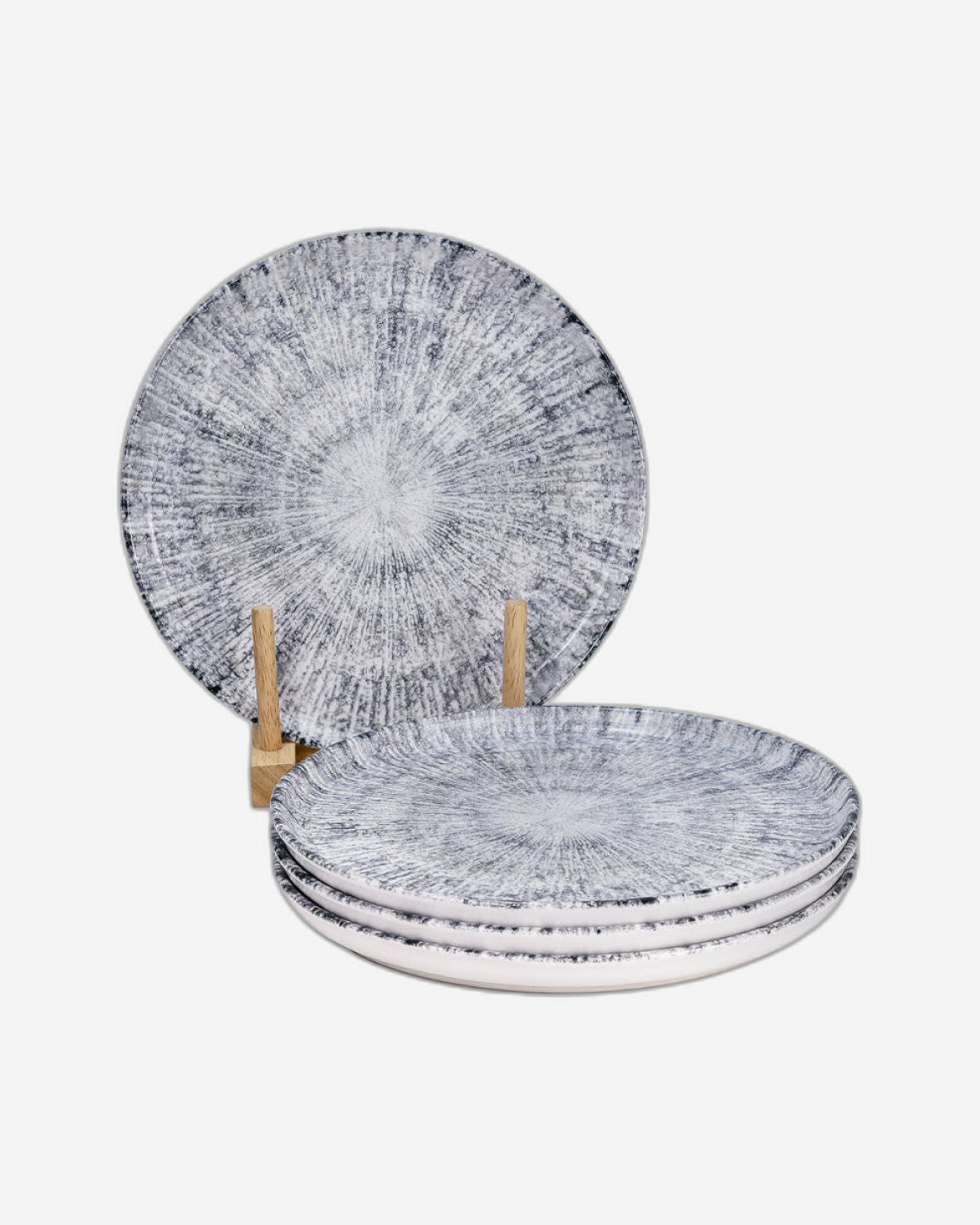 Edessa Astin 20cm Premium Ceramic Dessert Plate - Multicolor (Set of 4)