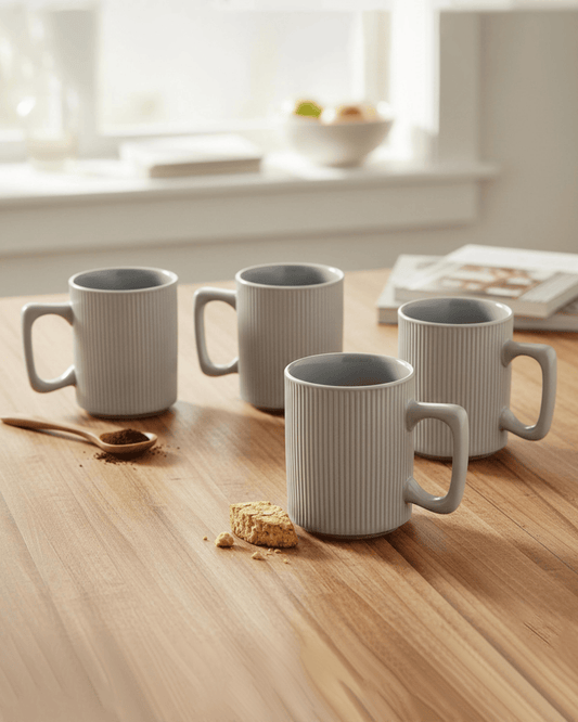 Cuisine Art ZOE Mug Set 4 pcs 385 ml Grey