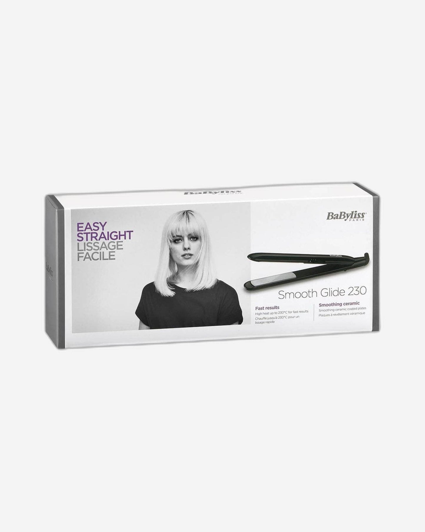 BaByliss Ceramic Hair Straightener with Smooth Finish Plates