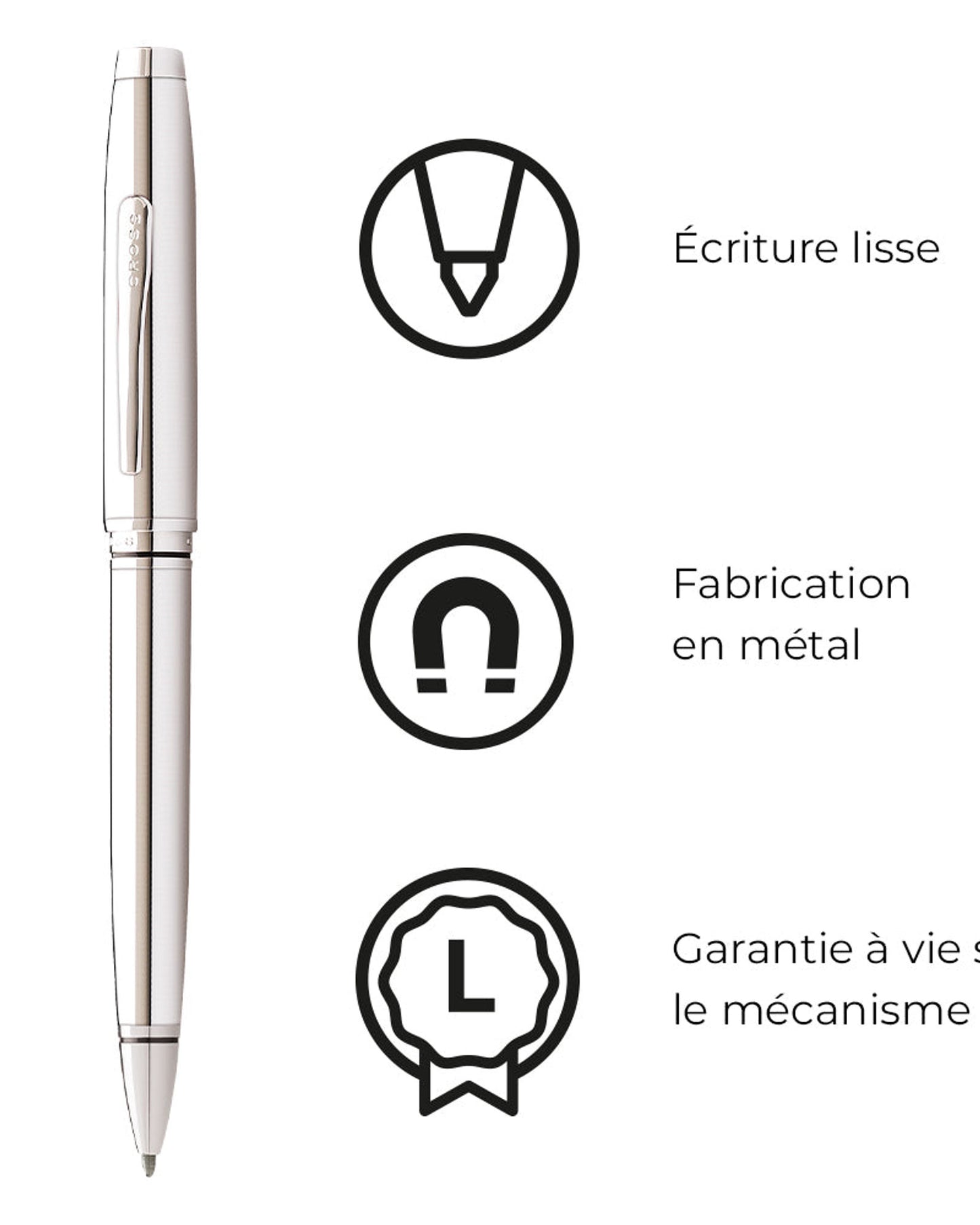 Cross Coventry Polished Chrome Ballpoint Pen