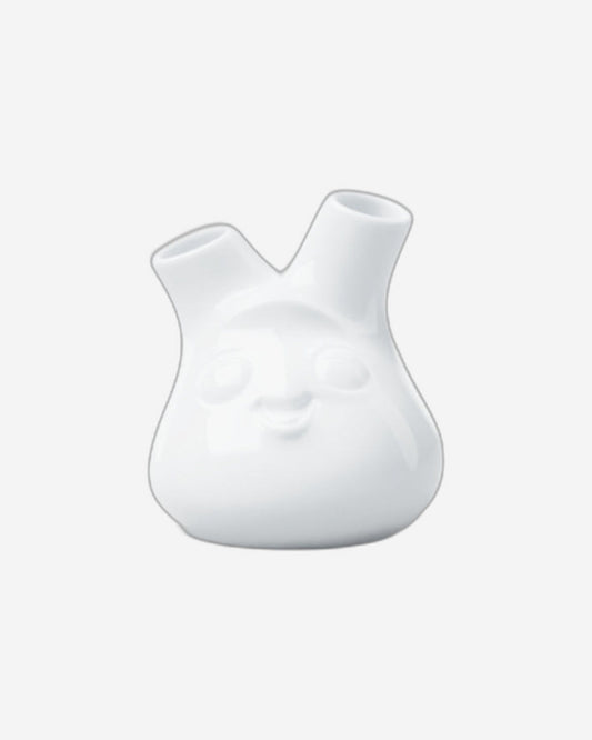 58 Products small Vase - cheeky (round) white - 2 flowers