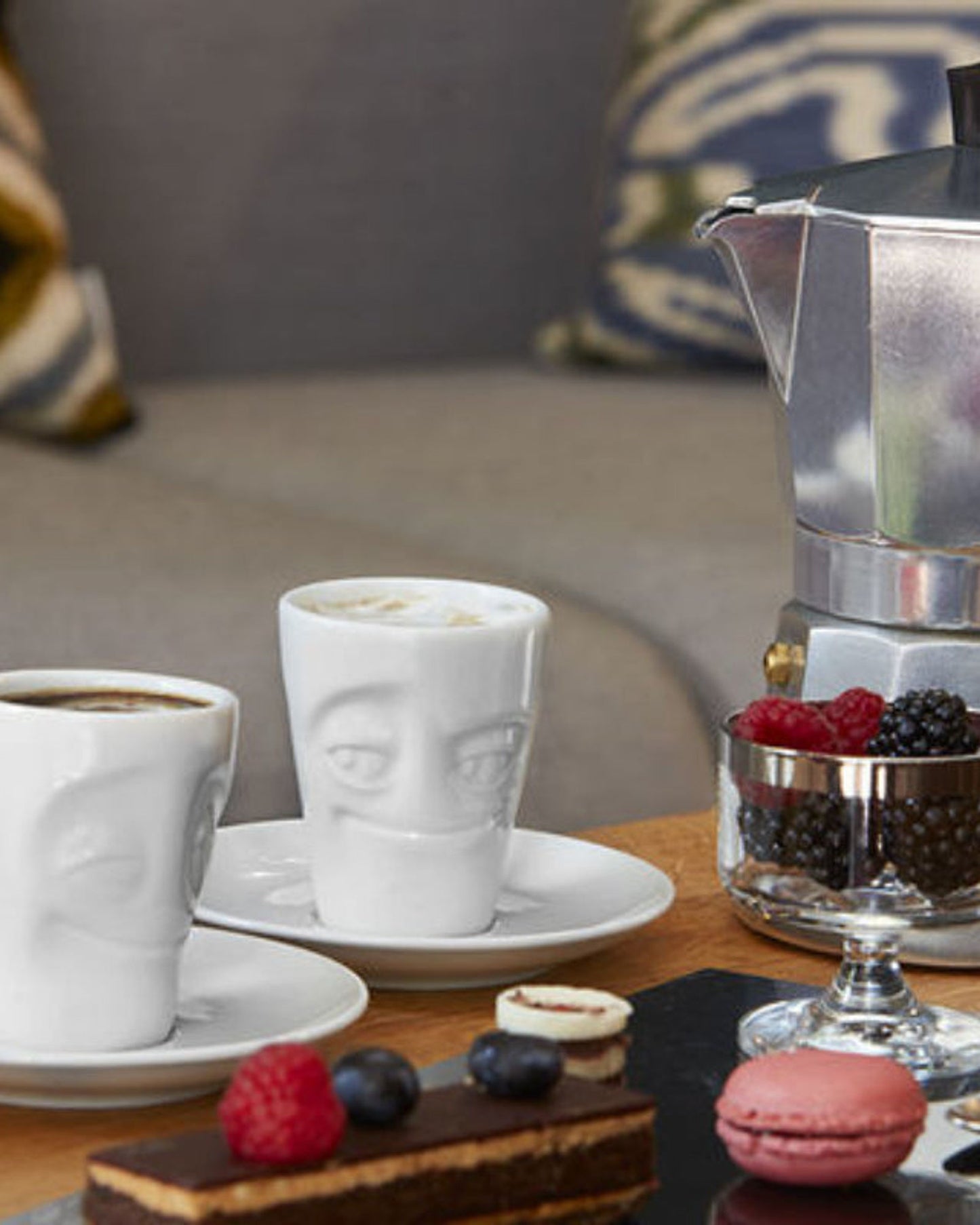 58 Products Espresso Mug with handle - cheery white