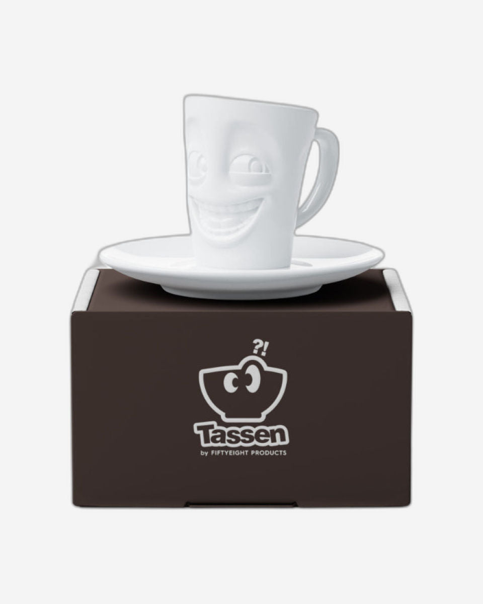 58 Products Espresso Mug with handle - joking - white