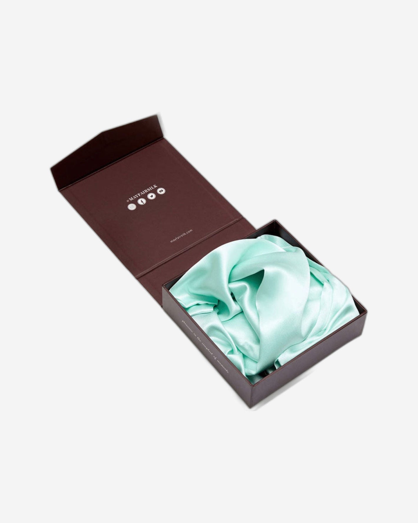 Mayfairsilk "Mulberry Silk" Standard Pillowcase in Teal Breeze 50 x 75 cm