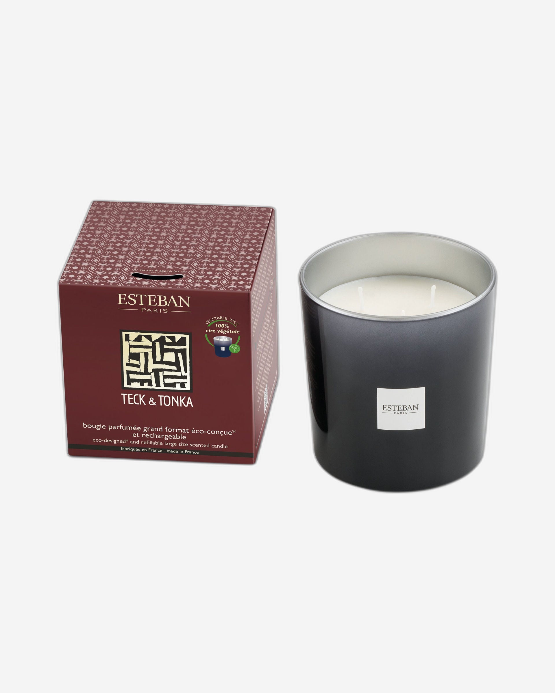 Esteban Teck & Tonka Large Size Scented Candle 450g
