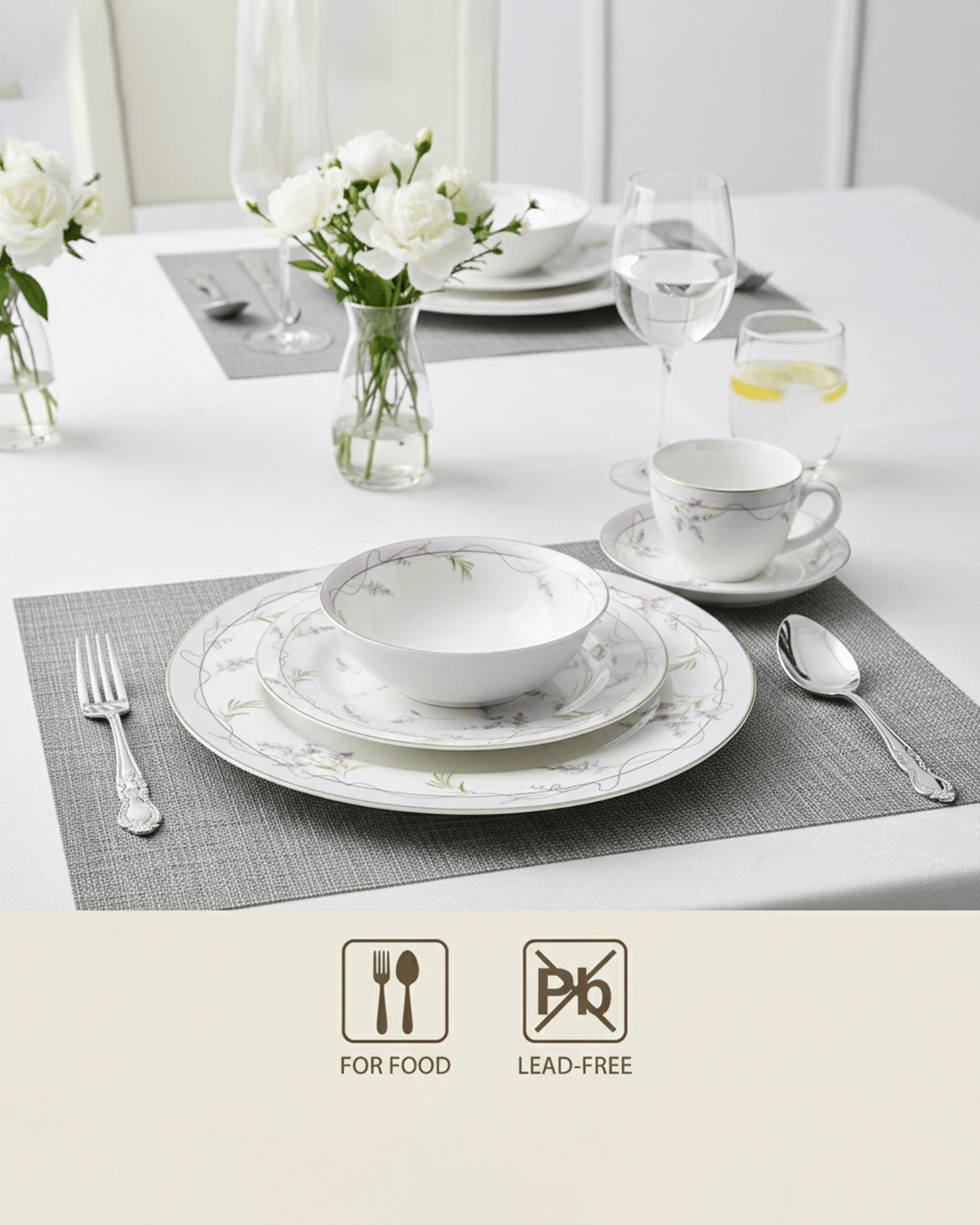 Shallow EIRA Dinnerware Set 32 pcs