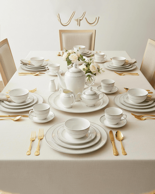 Shallow VERA Dinnerware Set 47 pcs