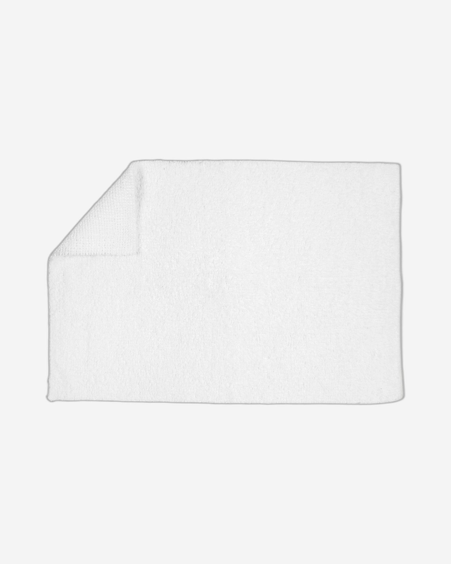 Christy Bath Rug Reversible White