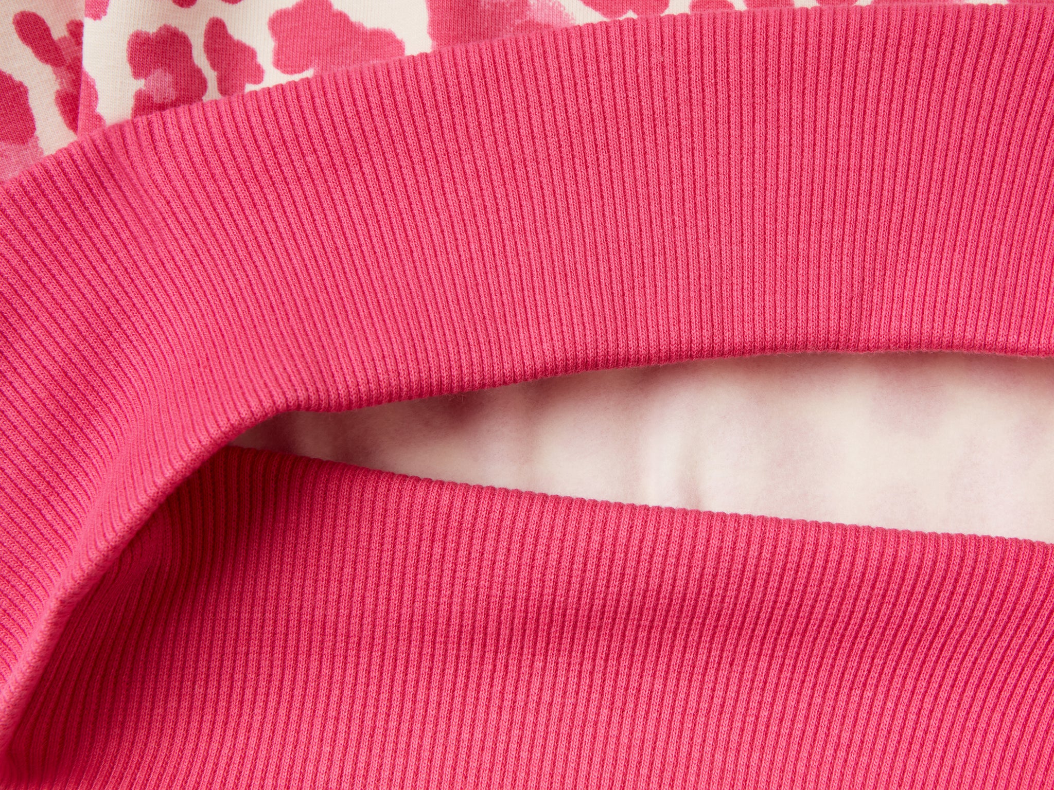 Animal print sweatshirt in stretch cotton blend