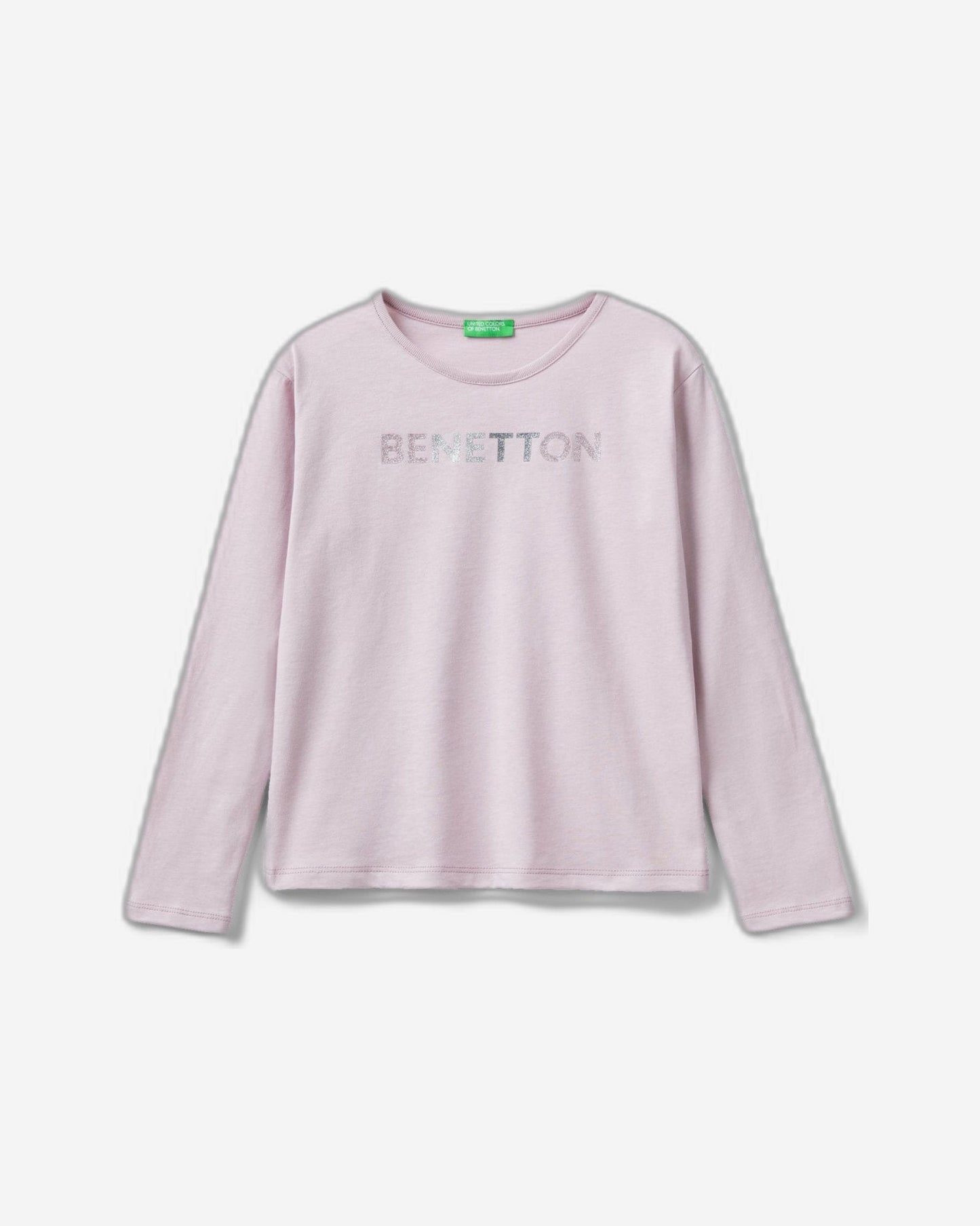 T-shirt in warm organic cotton with glitter