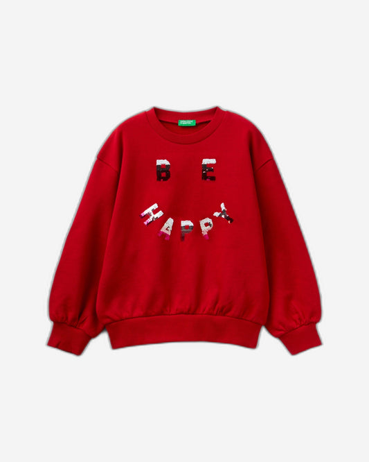 Sweatshirt with reversible sequins