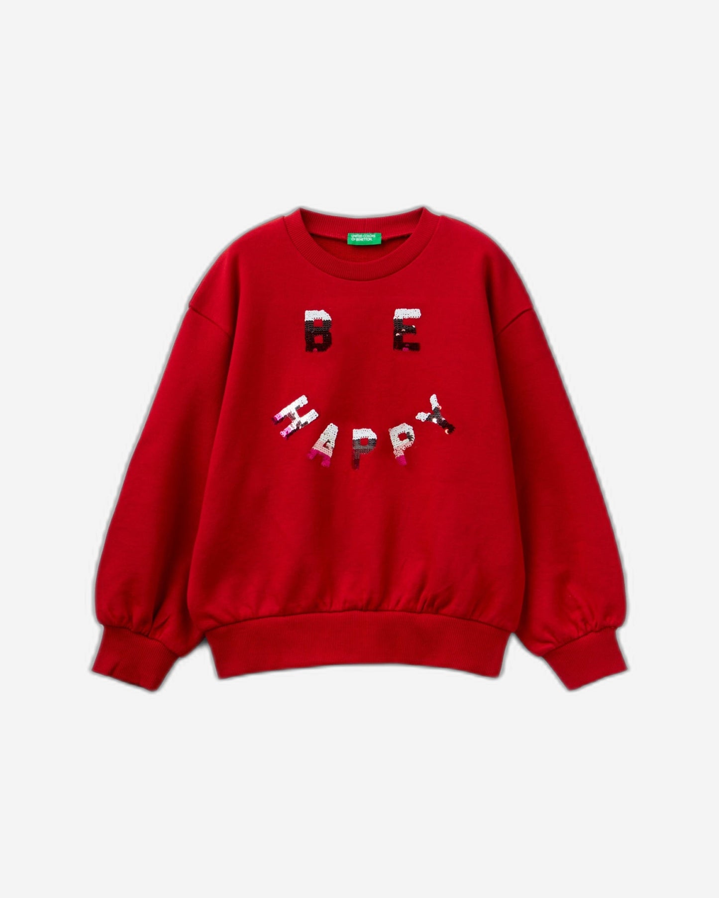 Sweatshirt with reversible sequins