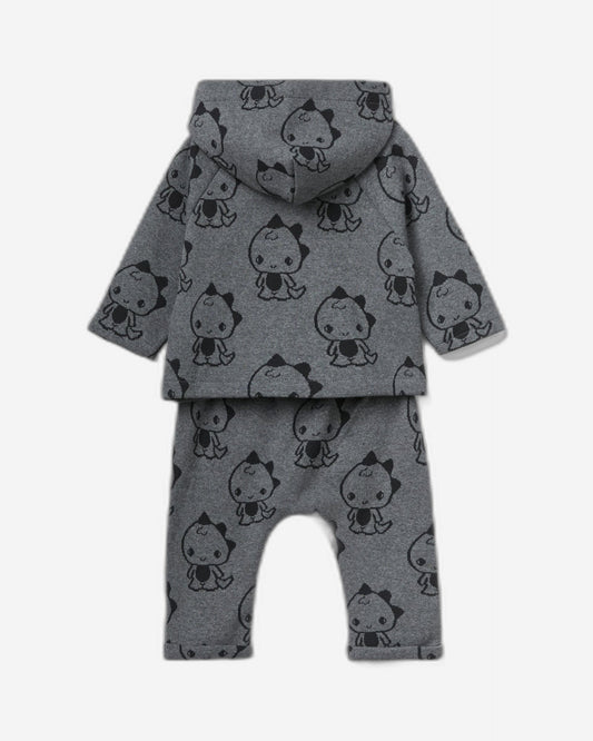 Outfit with dinosaur print