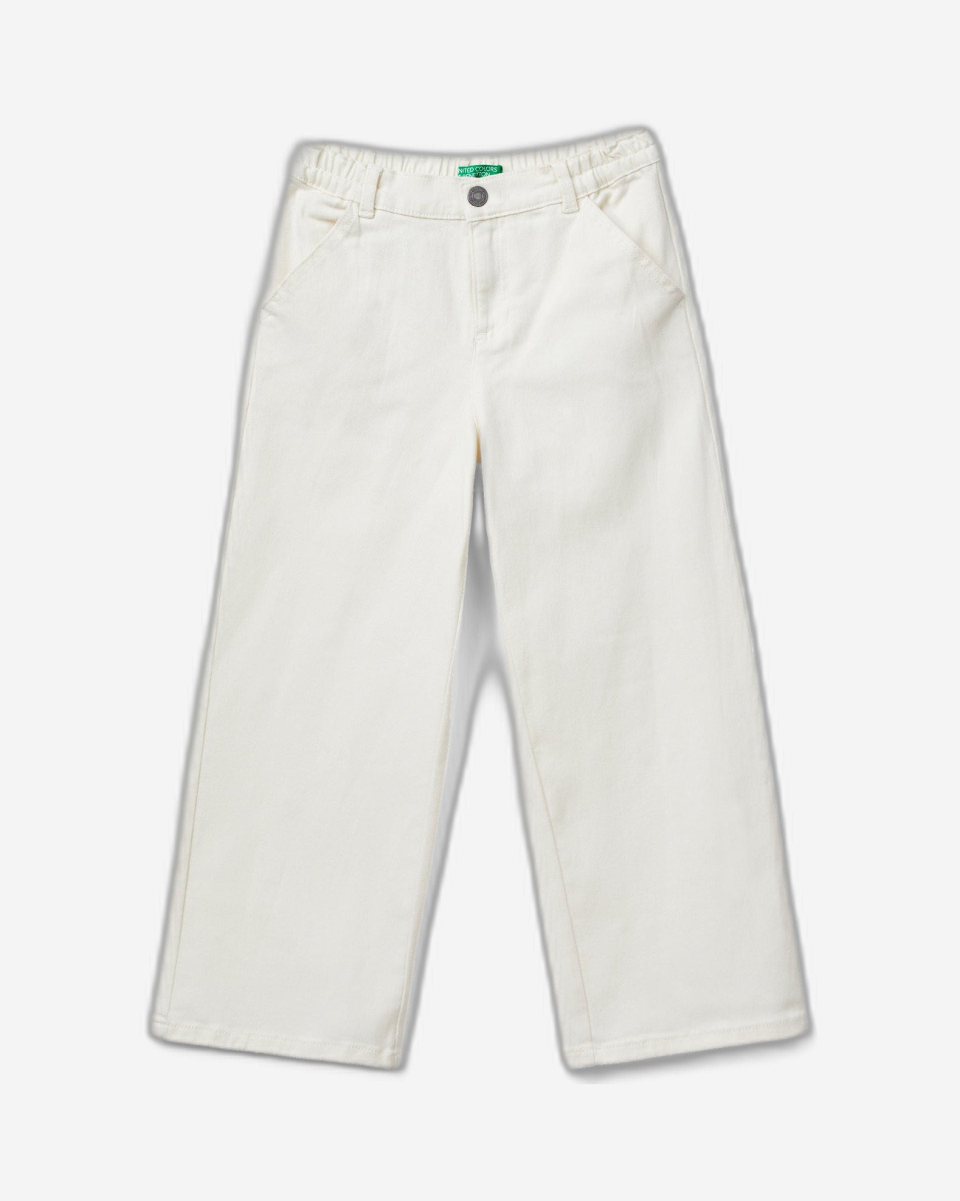 High-waisted straight fit trousers