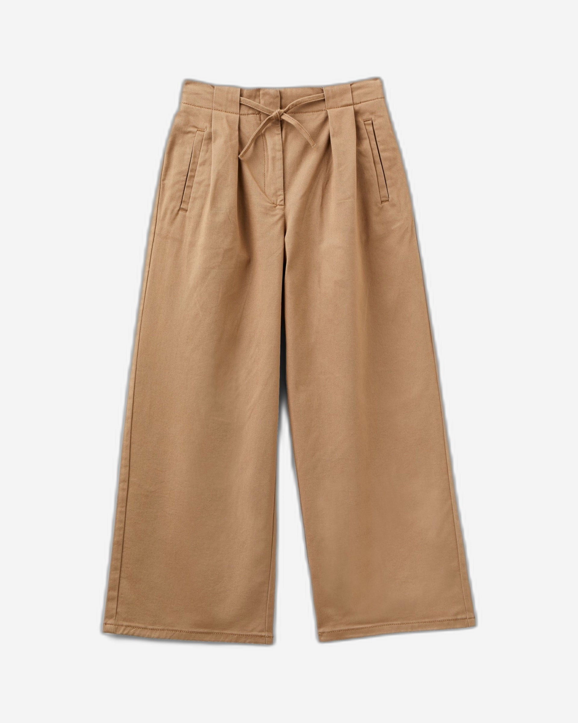 Wide fit trousers in stretch cotton