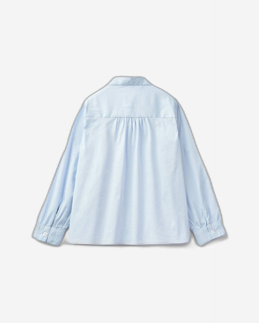 Shirt with rouches on the yoke