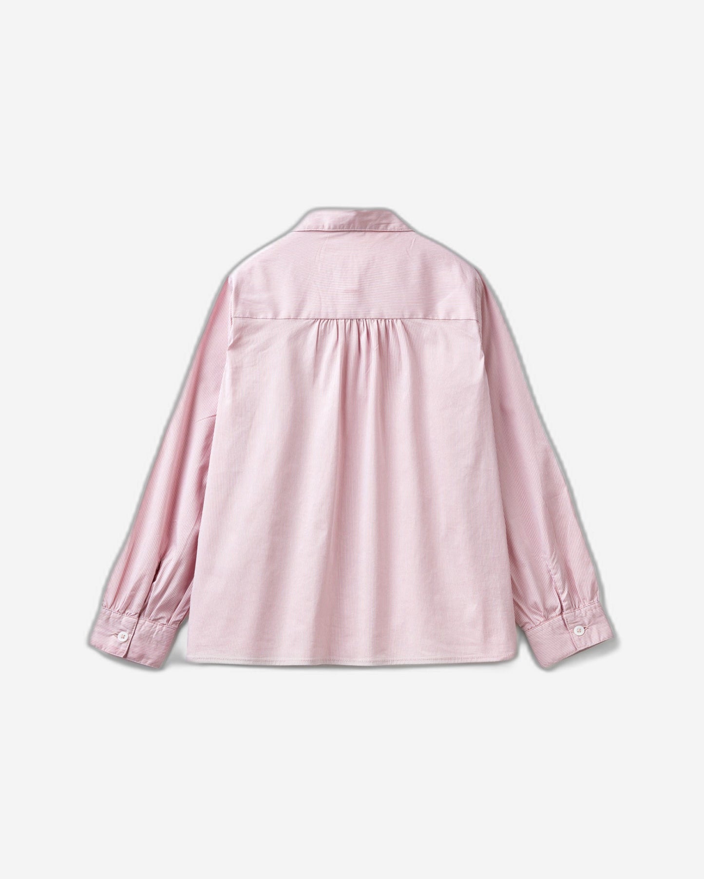 Shirt with rouches on the yoke