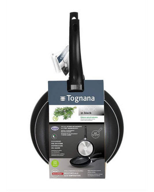 Tognana Frying Pan Set 2Pc Rock in Black