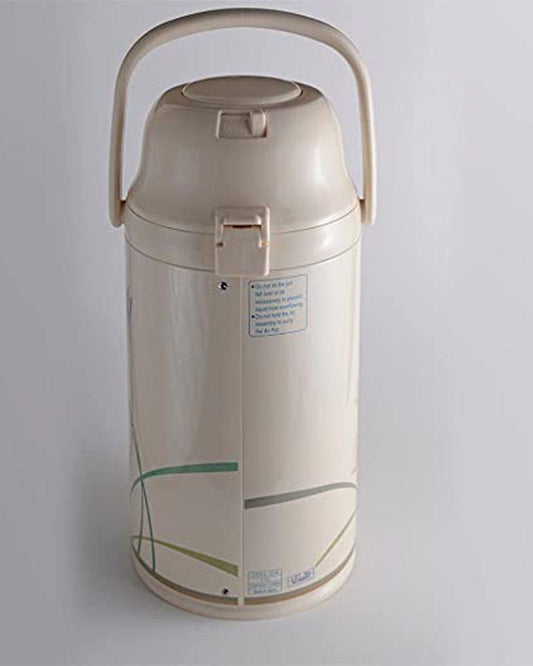 Zojirushi Glass Lined Beverage Dispenser Airpot, 3 Ltr Capacity, Symphony Flower