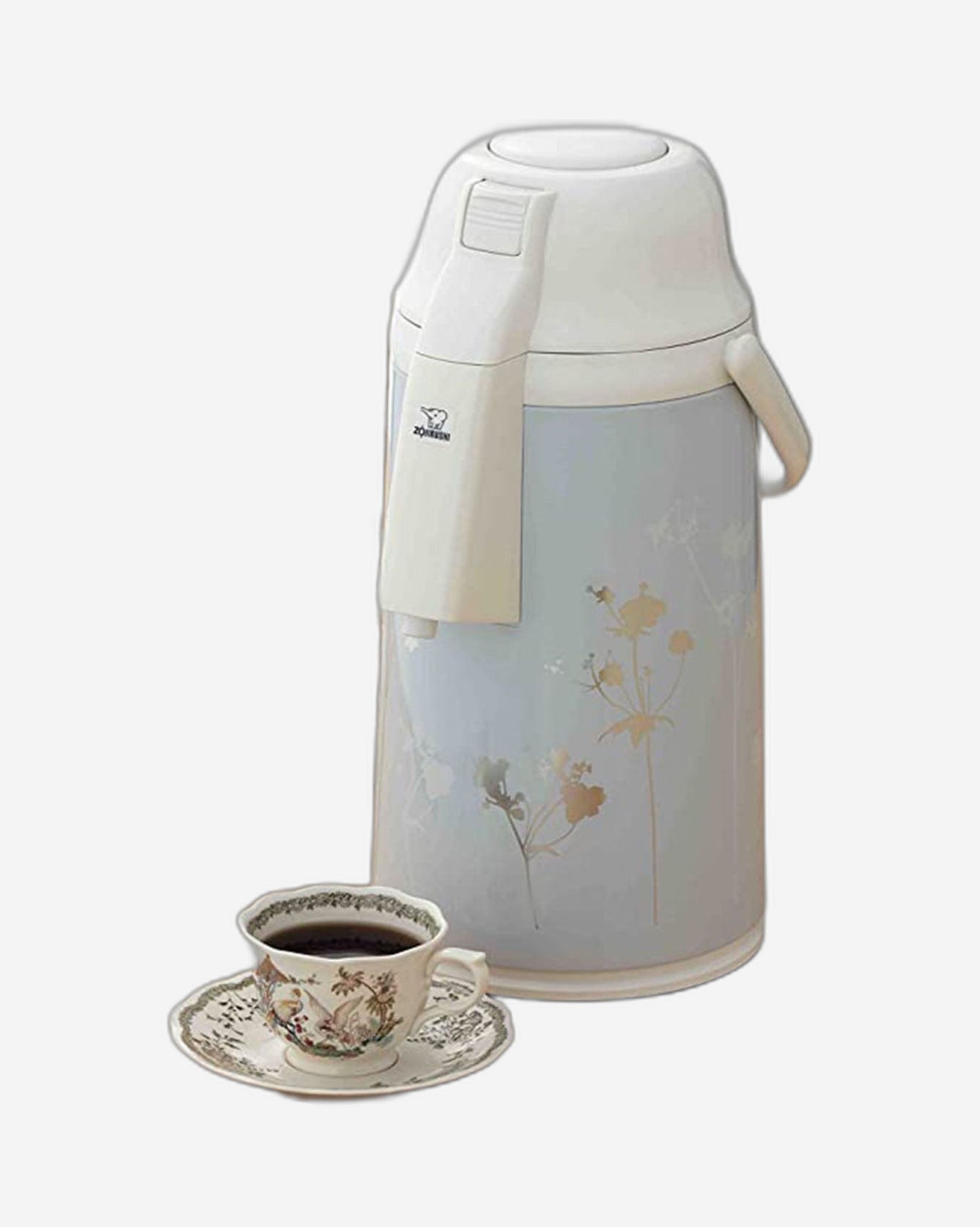 Zojirushi 3L Mint Gray Glass Lined Beverage Dispenser Airpot