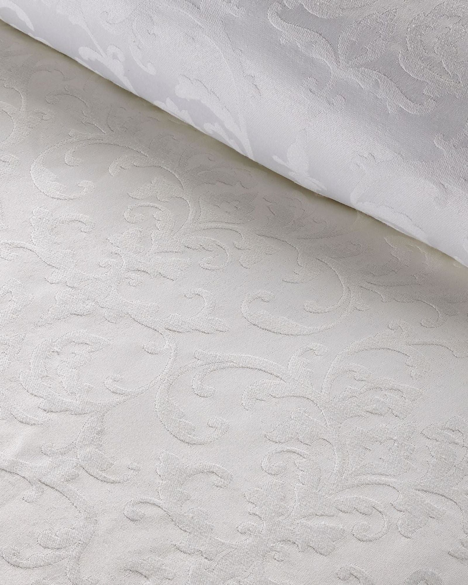 Christy "Venice" Jacquard Duvet Cover Sets in White
