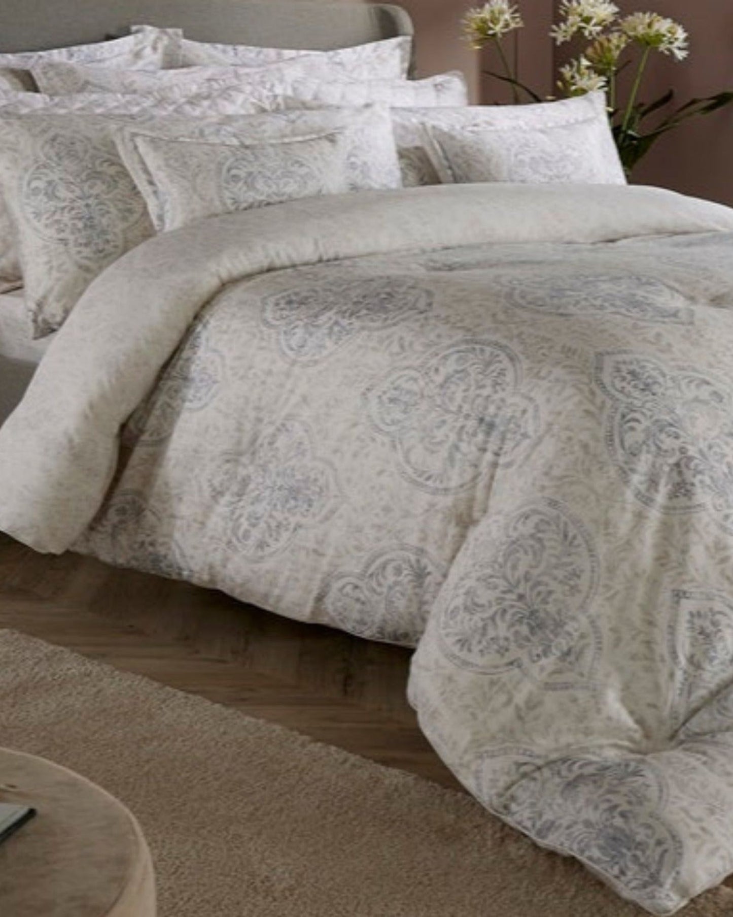Christy Verona Duvet Cover Neutral