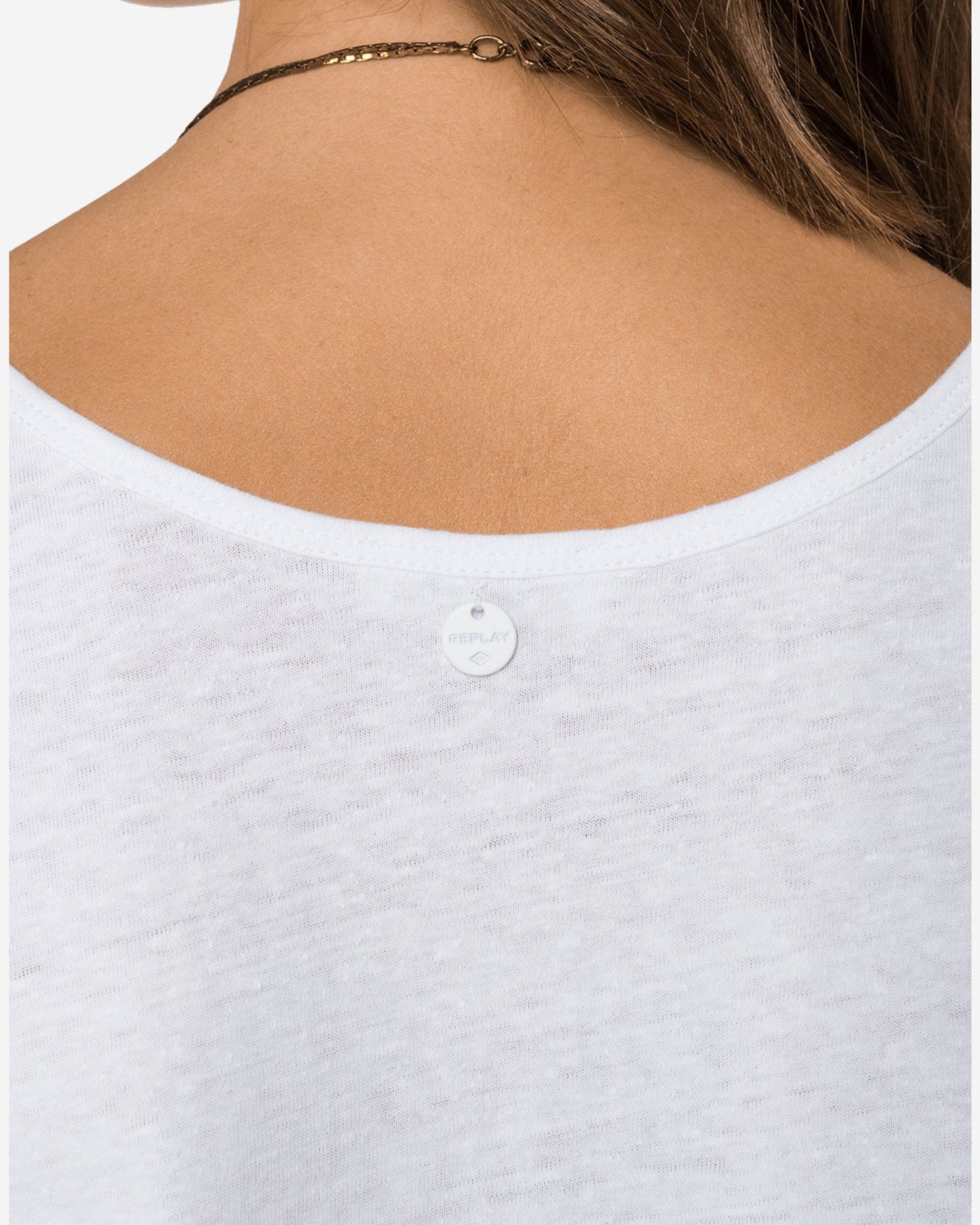 Replay T-Shirt With Pleated Sleeves
